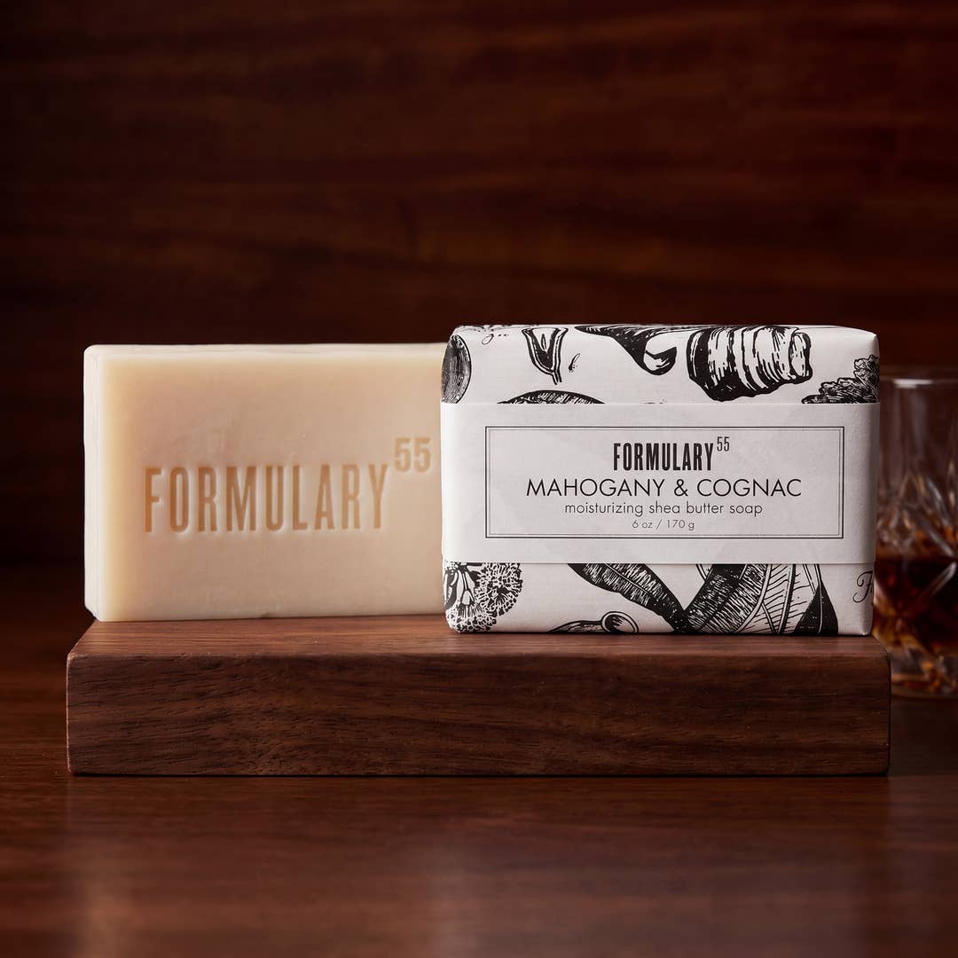 Mahogany & Cognac Moisturizing Shea Butter Soap Formulary 55