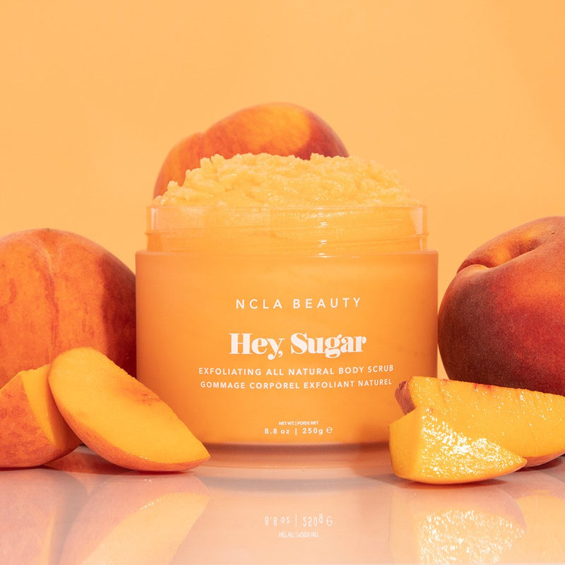 Hey, Sugar Peach Body Scrub NCLA BEAUTY