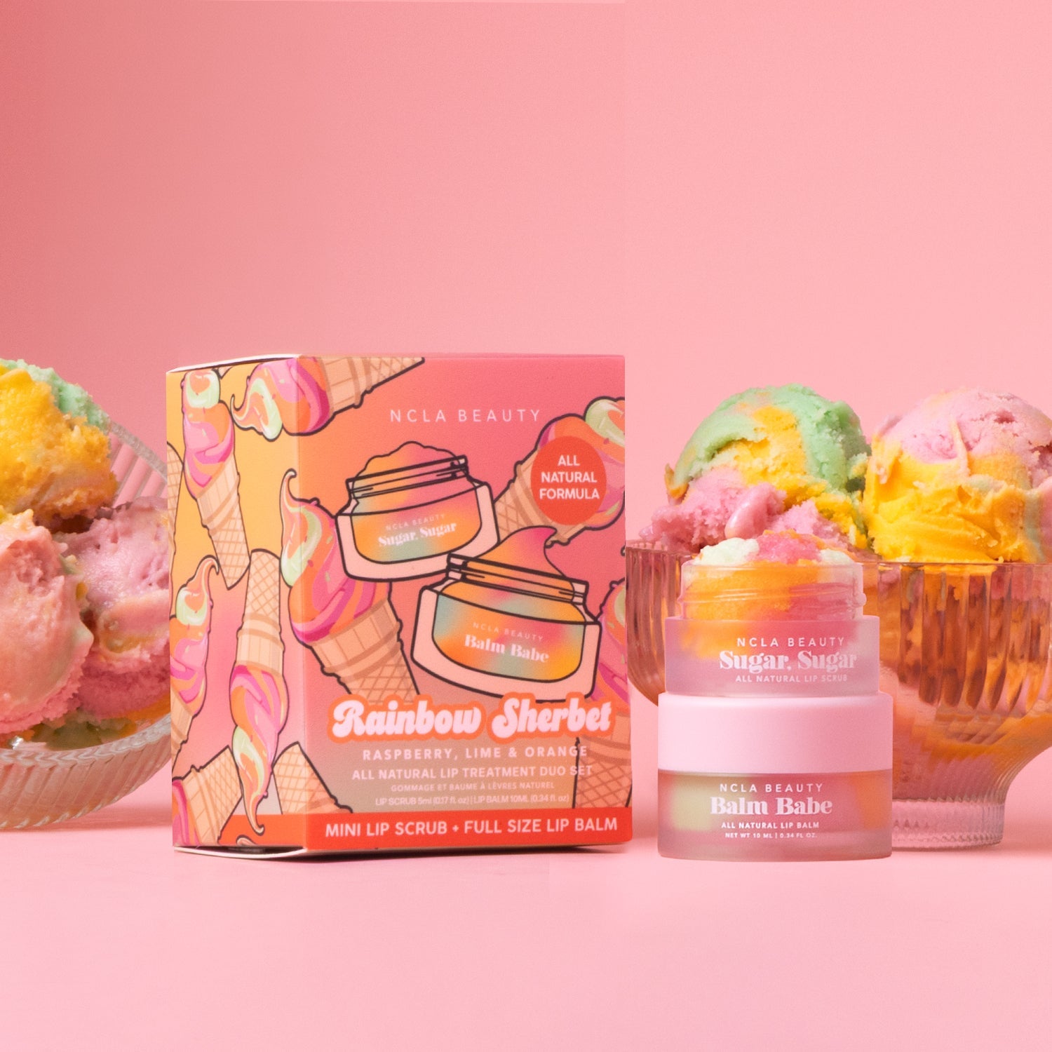 Rainbow Sherbet Lip Care Set NCLA BEAUTY