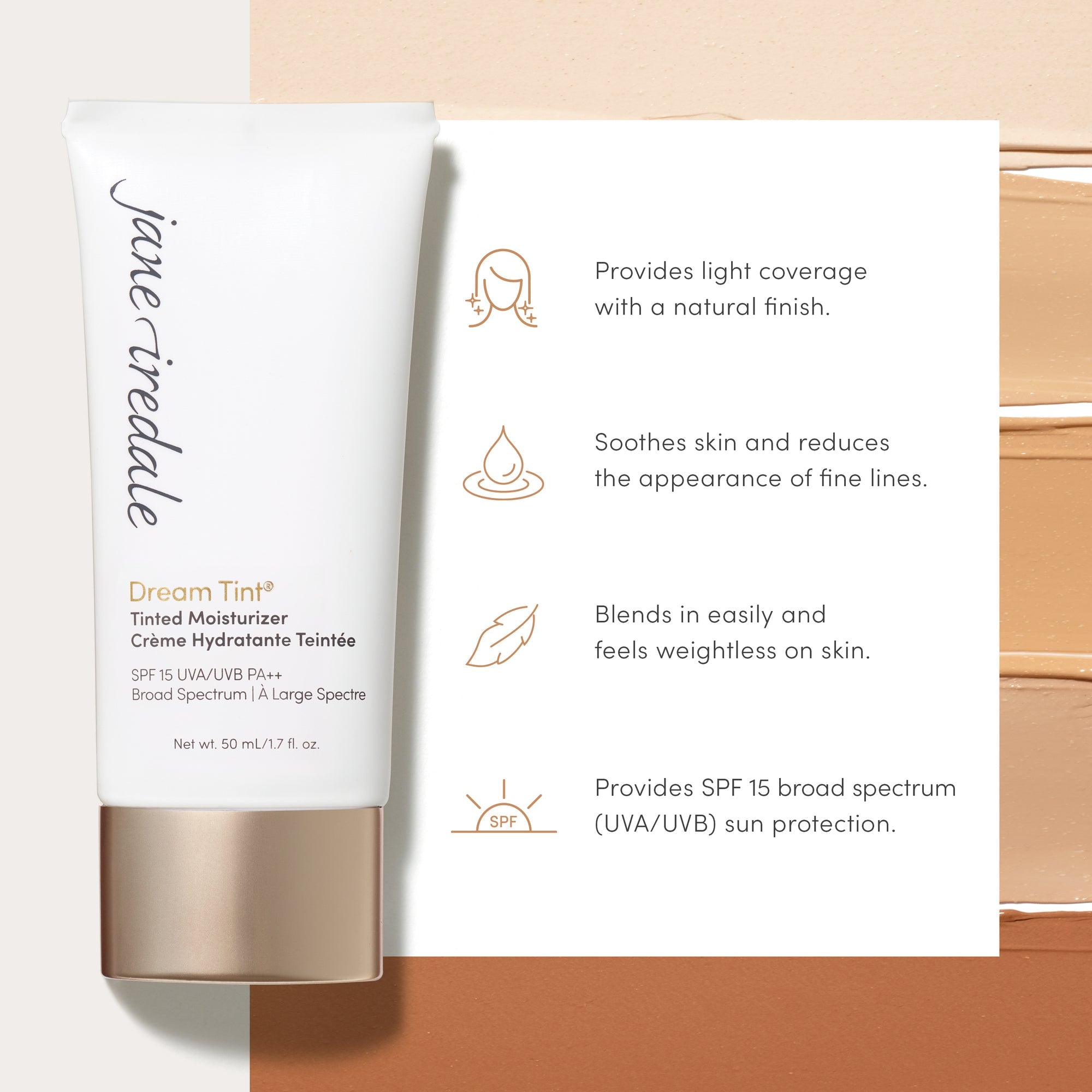 Crème Hydratante Teintée SPF15 Dream Tint Jane Iredale