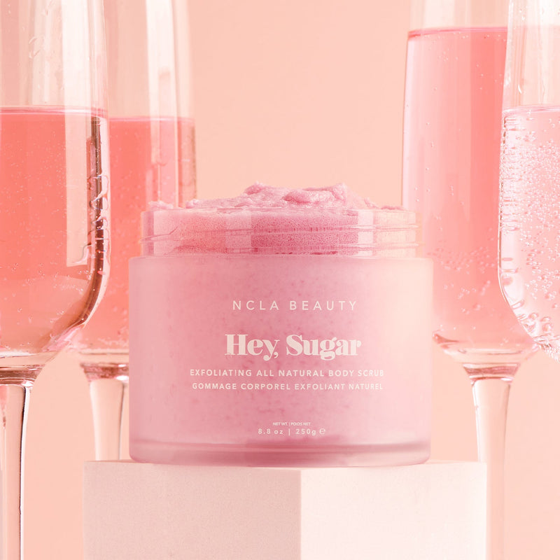 Hey, Sugar Pink Champagne Body Scrub NCLA BEAUTY