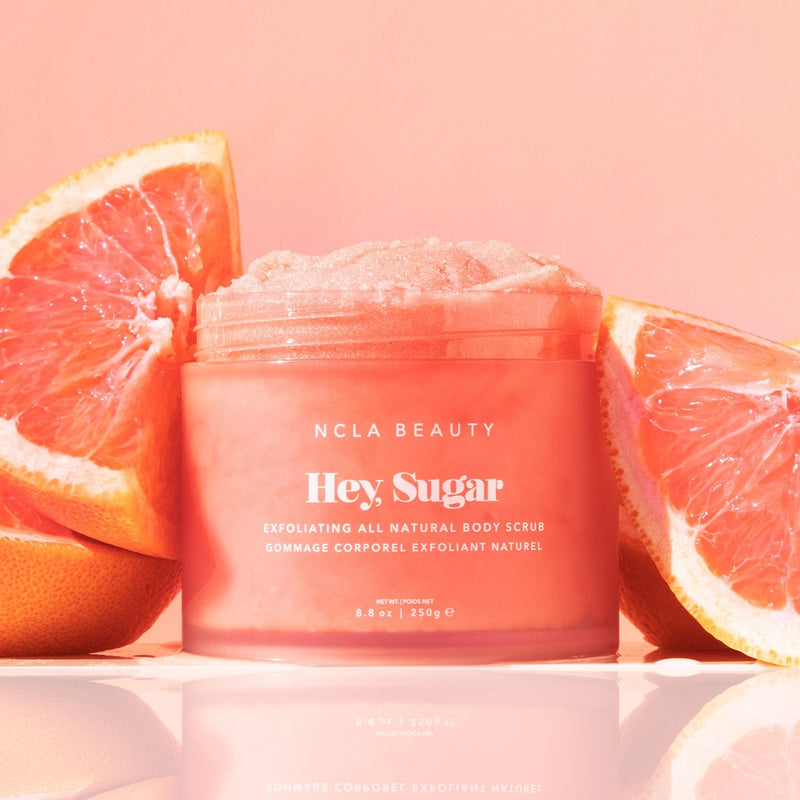 Hey, Sugar Pink Grapefruit Body Scrub NCLA BEAUTY