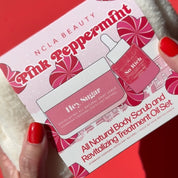 Coffret Gommage Corps & Huile Revitalisante Scintillante Pink Peppermint NCLA BEAUTY