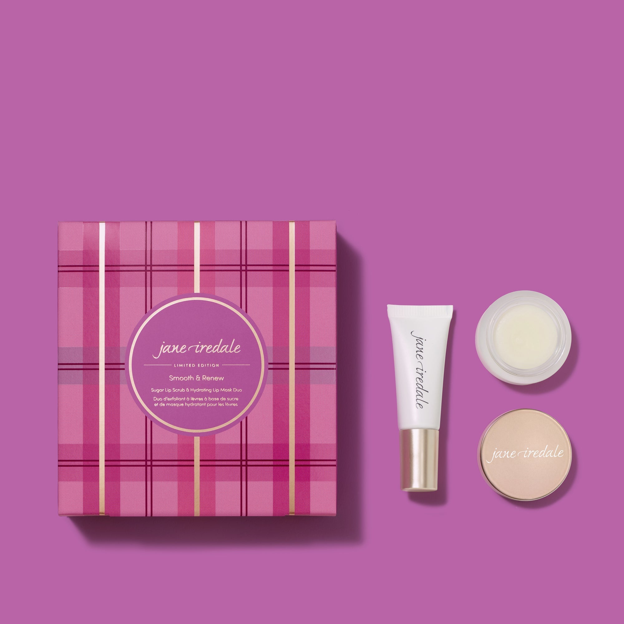 Coffret Smooth & Renew Gommage Lèvres & Masque Hydratant Lèvres jane iredale