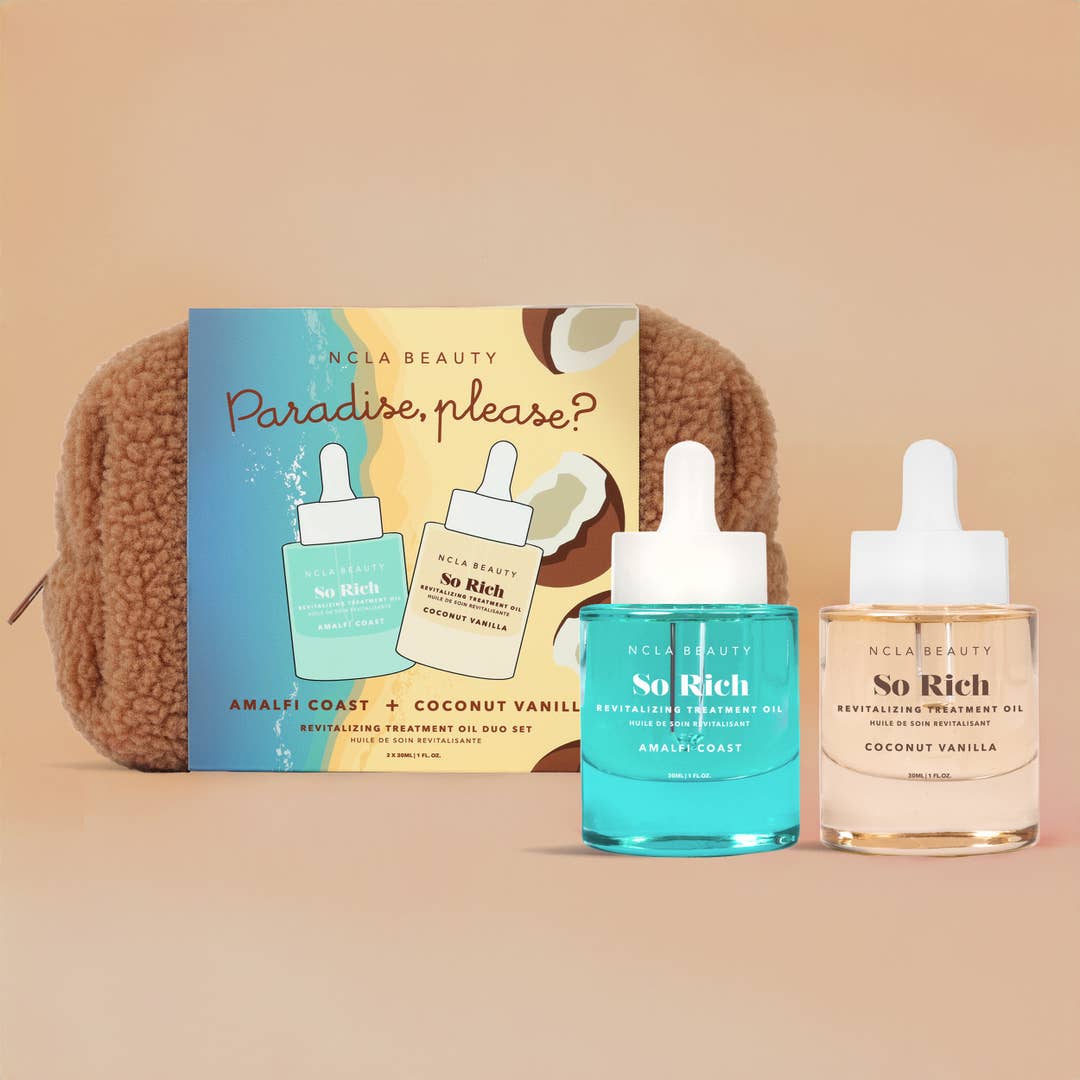 Coffret Duo d'Huiles Revitalisantes So Rich Paradise, Please! NCLA BEAUTY